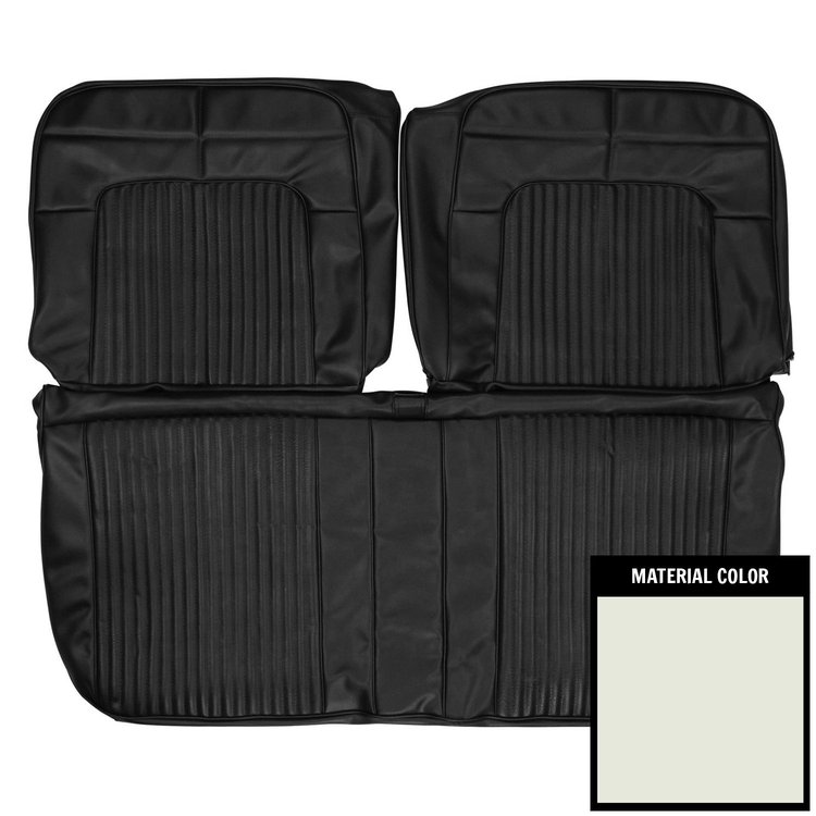 69KSH37B-5 Front Bench Seat Cover for 1969 Dodge Coronet 500/RT/Superbee White
