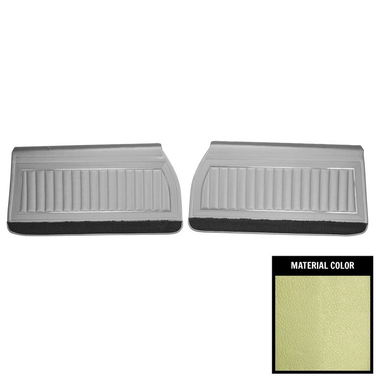 69UD23-P Front Door Panels for 1969 Skylark Custom/GS350/GS400 Custom Pre-Assembled Lt Green