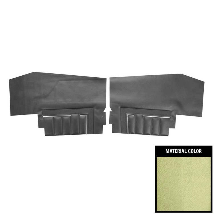 69UD23V Rear Door Panels for 1969 Buick Skylark Custom/GS350/GS400 Convertible Light Green