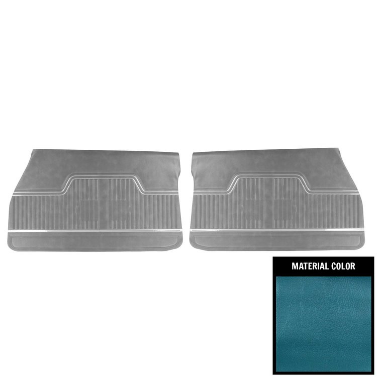 70AD14 Front Door Panels for 1970 Chevrolet Chevelle, Platinum Edition bright Blue