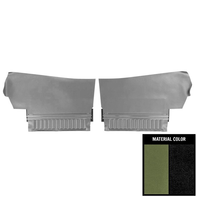 70AD19V Rear Door Panels for 1971 Chevelle, Convertible Platinum Edition Jade Green