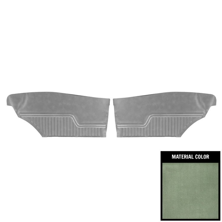 70AD24C Rear Door Panels for 1970 Chevelle, Hardtop Platinum Edition Dark Metallic Green