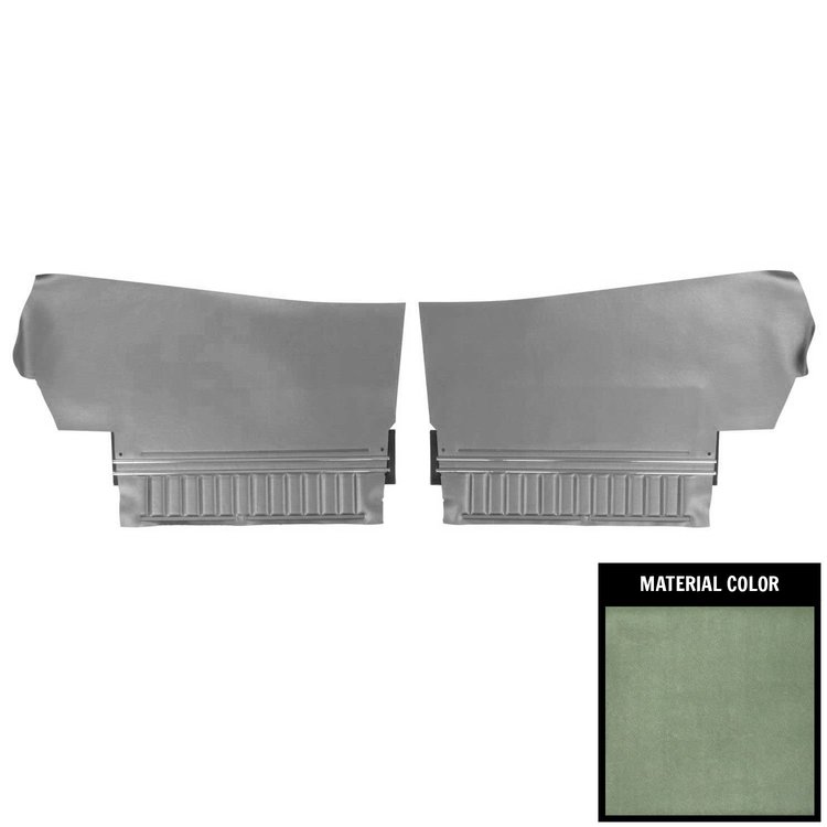70AD24V Rear Door Panels for 1970 Chevelle, Convt Platinum Edition Dark Metallic Green
