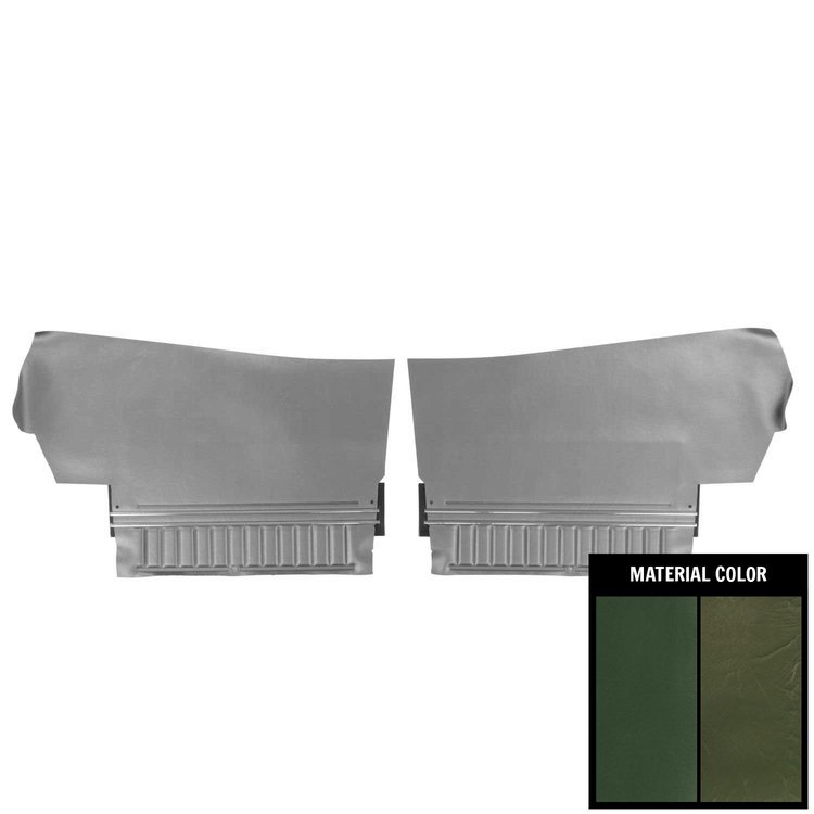70AD25V Rear Door Panels for 1971-1972 Chevrolet Chevelle, Convertible Platinum Edition Green