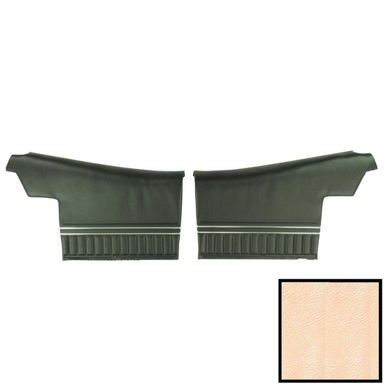 70AD28V-P Pre-Assembled Rear Door Panels for 1970 Chevelle, Convertible Platinum Pearl