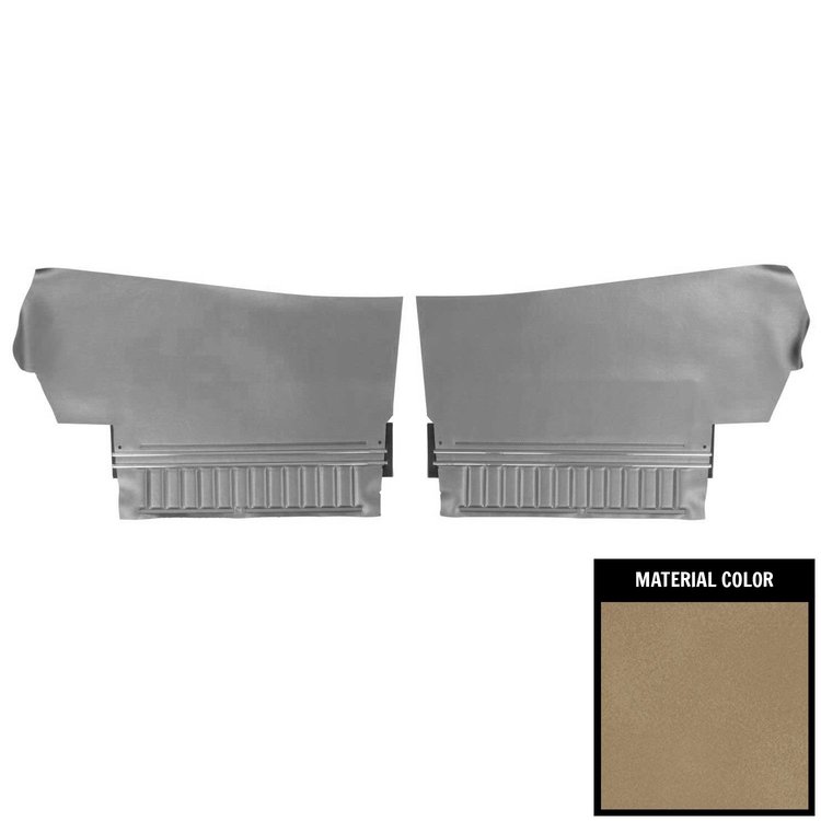 70AD41V Rear Door Panels for 1971 Chevelle, Convertible Platinum Edition Sandalwood