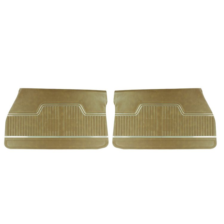 70AD42 Front Door Panels for 1972 Chevrolet Chevelle, Platinum Edition Dark Saddle