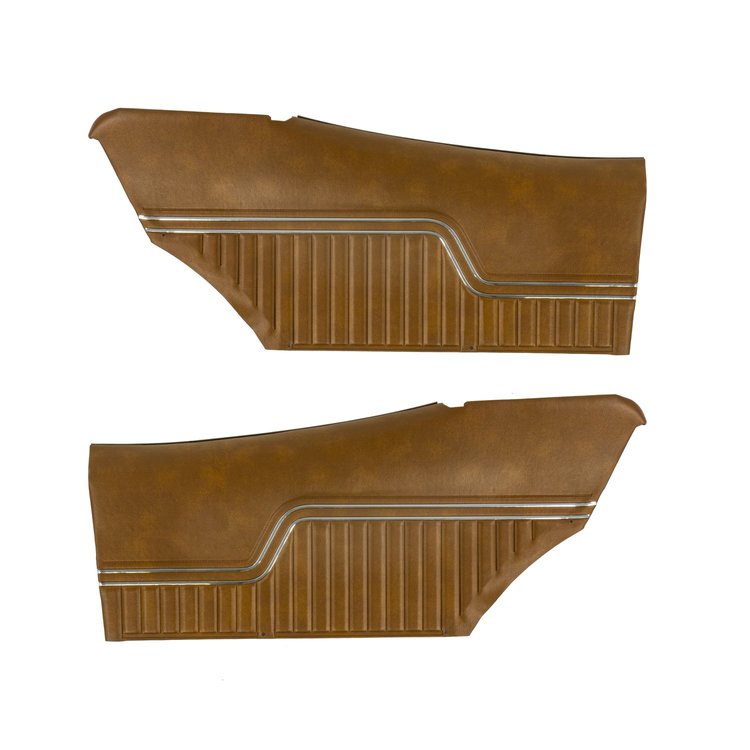 70AD47C-P Rear Door Panels for 1972 Chevrolet Chevelle, Platinum Hardtop Pre-Assembled Tan