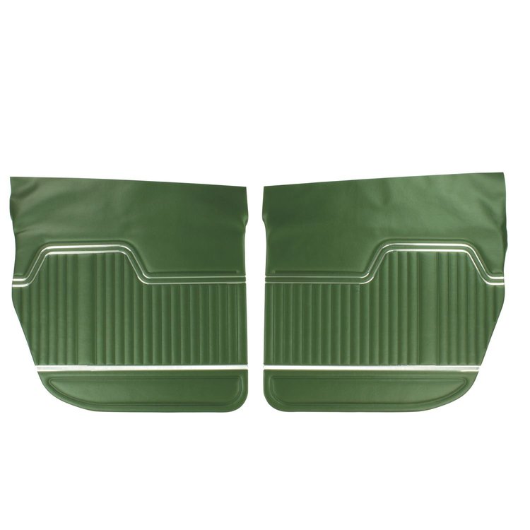 70AD4D25S Rear Door Panels for 1971-1972 Chevrolet Chevelle, 4 Door Sedan Green