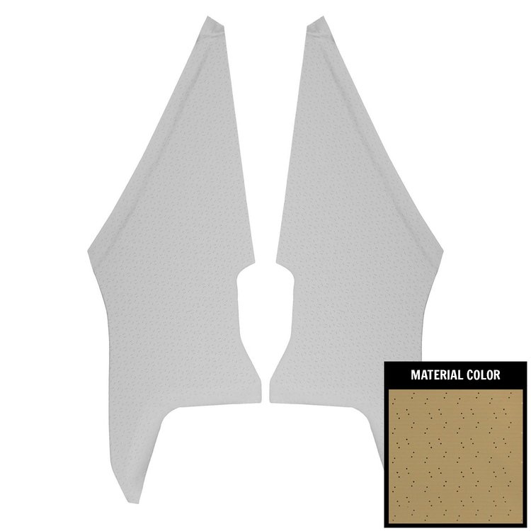 70AHB111B Earmuff Boards for 1970-1972 Chevrolet Chevelle, Sandalwood Perforated Vinyl CoveRed