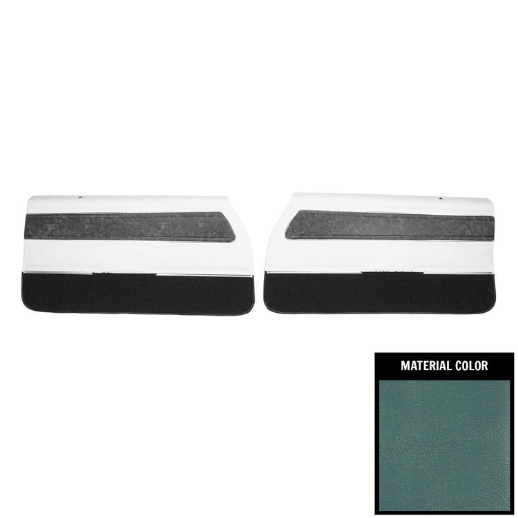 70CD121-P Front Door Panels for 1970 Oldsmobile Cutlass Supreme Pre-Assembled Light Blue