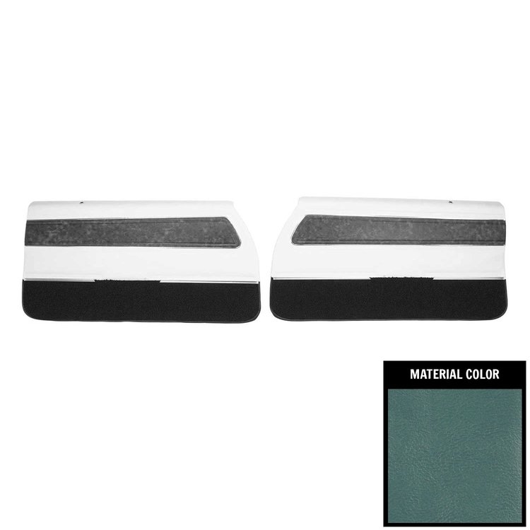 70CD122-P Front Door Panels for 1970 Oldsmobile Cutlass "S" Pre-Assembled Light Blue