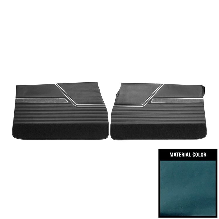 70CD172 Front Door Panels for 1970 Oldsmobile Cutlass "S" Medium Blue