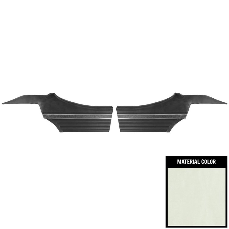 70CD282C-P Rear Door Panels for 1970 Oldsmobile Cutlass /"S" Hardtop Pre-Assembled Pearl/Black