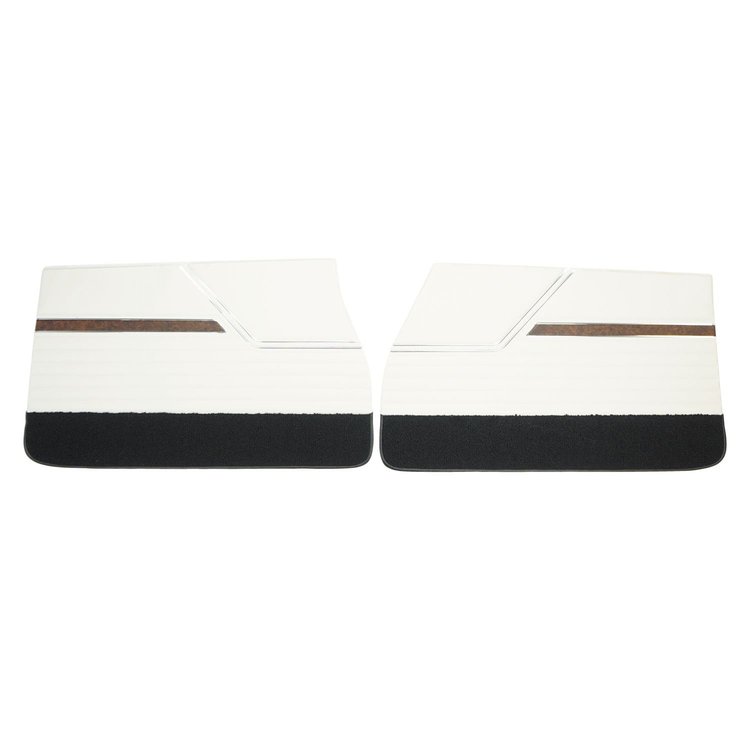 70CD372 Front Door Panels for 1970 Oldsmobile Cutlass S/442 White/Black