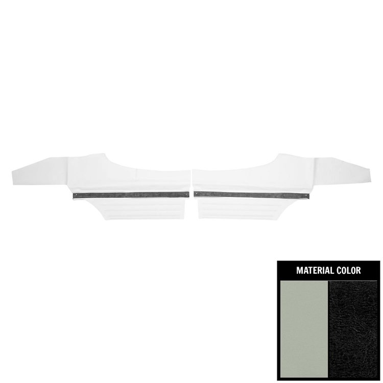 70CD372C Rear Door Panels for 1970 Oldsmobile Cutlass S/442 White/Black