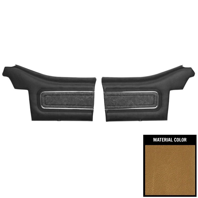70CD431V-P Rear Door Panels for 1970 Oldsmobile Cutlass Supreme Convertible Pre-Assembled Gold