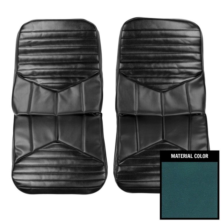 70CS17U2 Front Bucket Seat Covers for 1970 Oldsmobile Cutlass/"S"/442 Medium Blue