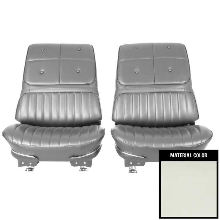 70CS37U2-P Pre-Assembled Front Bucket Seats for 1970 Oldsmobile Cutlass "S" White