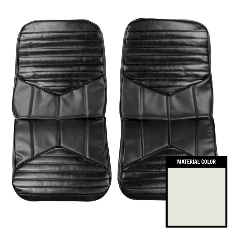 70CS37U2 Front Bucket Seat Covers for 1970 Oldsmobile Cutlass/"S"/442 White