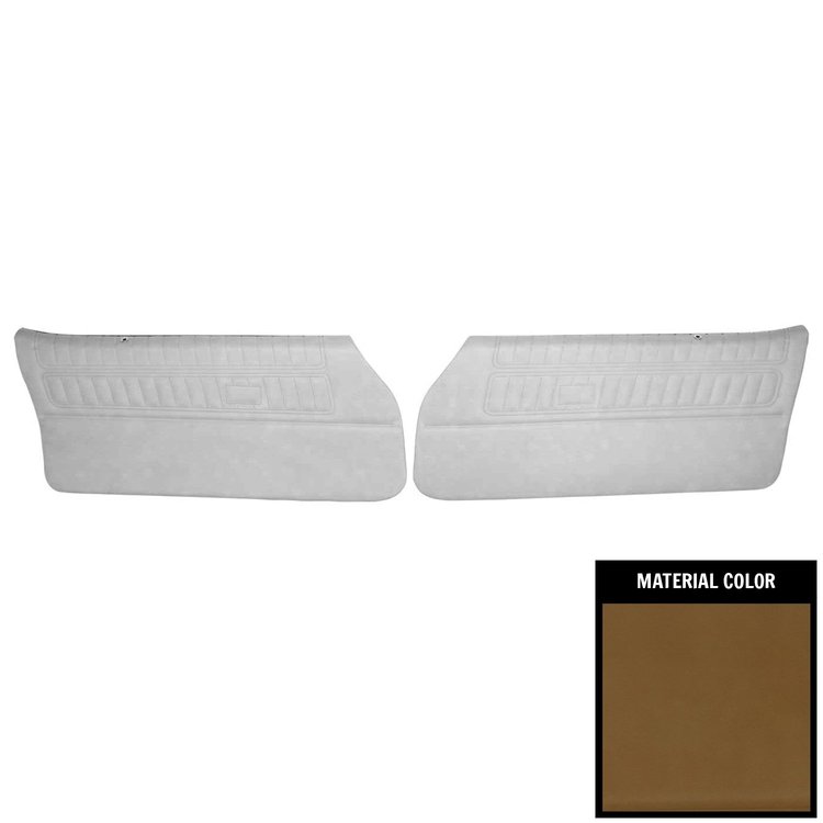 70ED36-P Front Door Panels for 1970 Pontiac Firebird Standard Pre-Assembled Saddle
