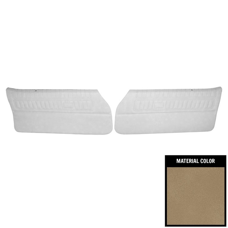 70ED41-P Front Door Panels for 1970-1971 Pontiac Firebird Standard Pre-Assembled Sandalwood