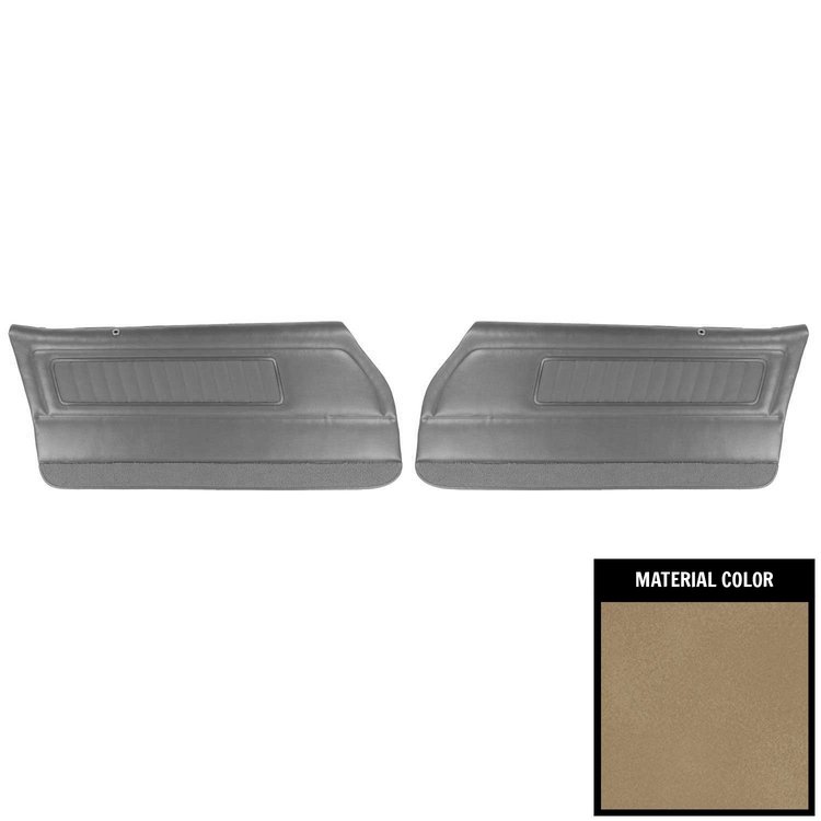70HD41-P Front Door Panels for 1970-1971 Pontiac Firebird Deluxe Pre-Assembled Sandalwood