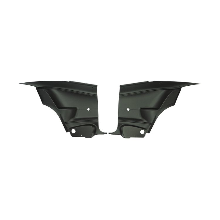 70KDB10C-P Rear Door Panels for 1970-1974 Plymouth Cuda Hardtop Standard Pre-Assembled Black