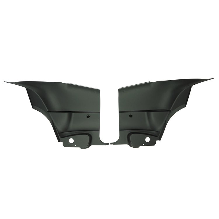 70KDC10C-P Rear Door Panels for 1970-1974 Dodge Challenger Hardtop Standard Pre-Assembled Black