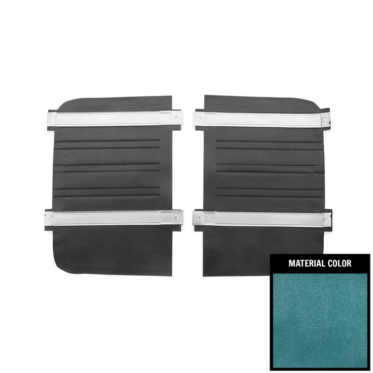 70KDRD824V Rear Door Panel for 1970 Roadrunner/Satellite/Superbird Convt Cstm Decor Bright Blue