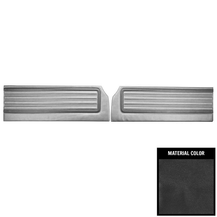 70KDRD838 Front Door Panels for 1970 Roadrunner/Satellite/Superbird Custom Decor Charcoal
