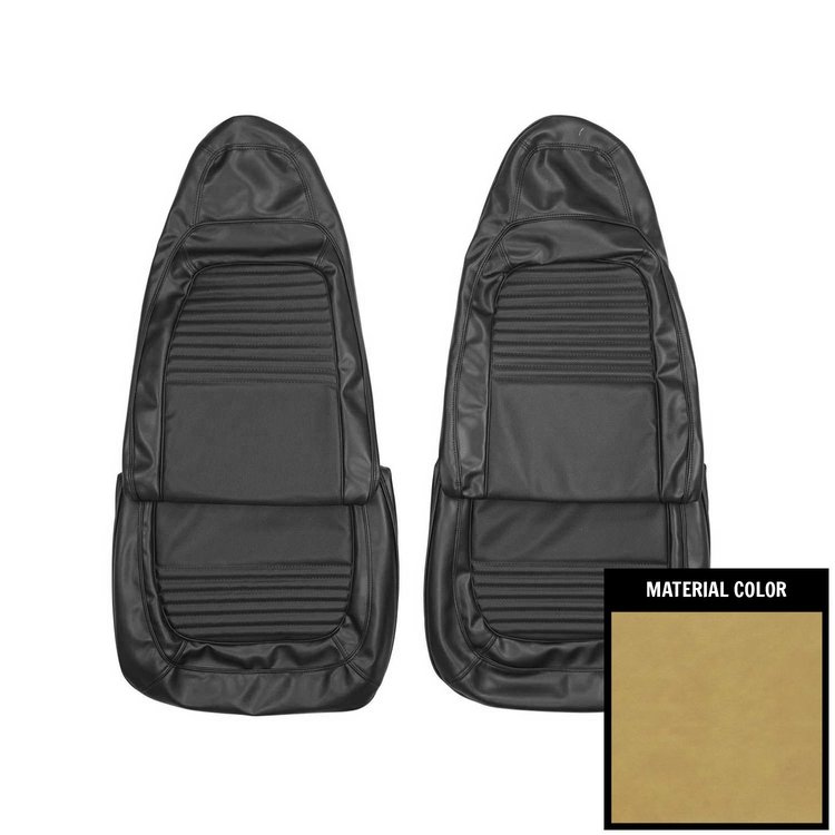70KSB103U Front Bucket Seat Covers for 1970 Plymouth Barracuda/Cuda Saddle