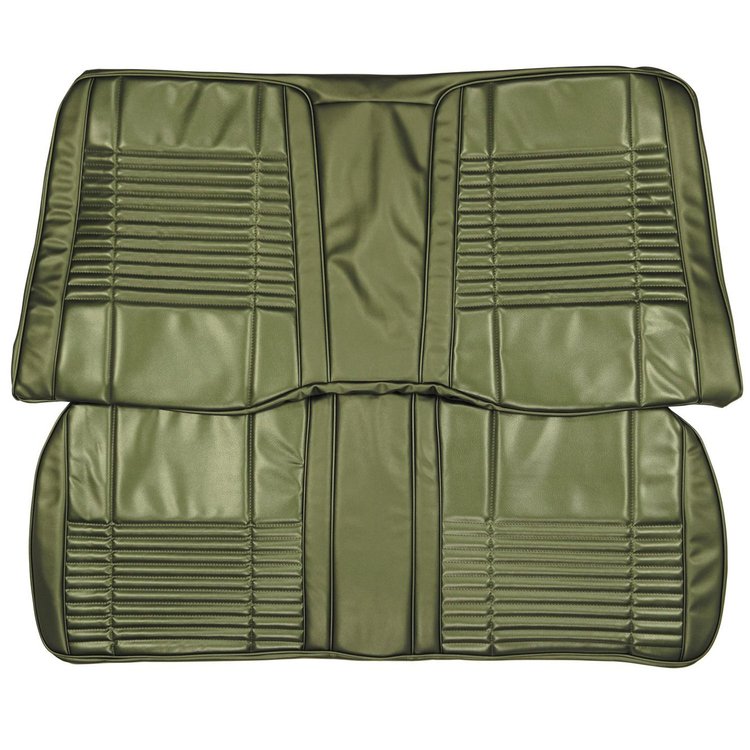 70KSC104V-1 Coachman Rear Bench Seat Cover for 1970 Challenger Convt. Dark Metallic Green