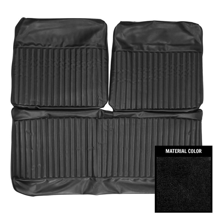 70KSD10B Front Bench Seat Cover for 1970 Dodge Dart/Swinger/340 Black