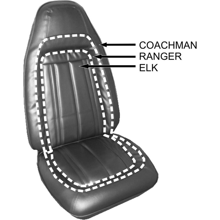 Bucket Seat Cover 1970 Barracuda Gran Coupe
