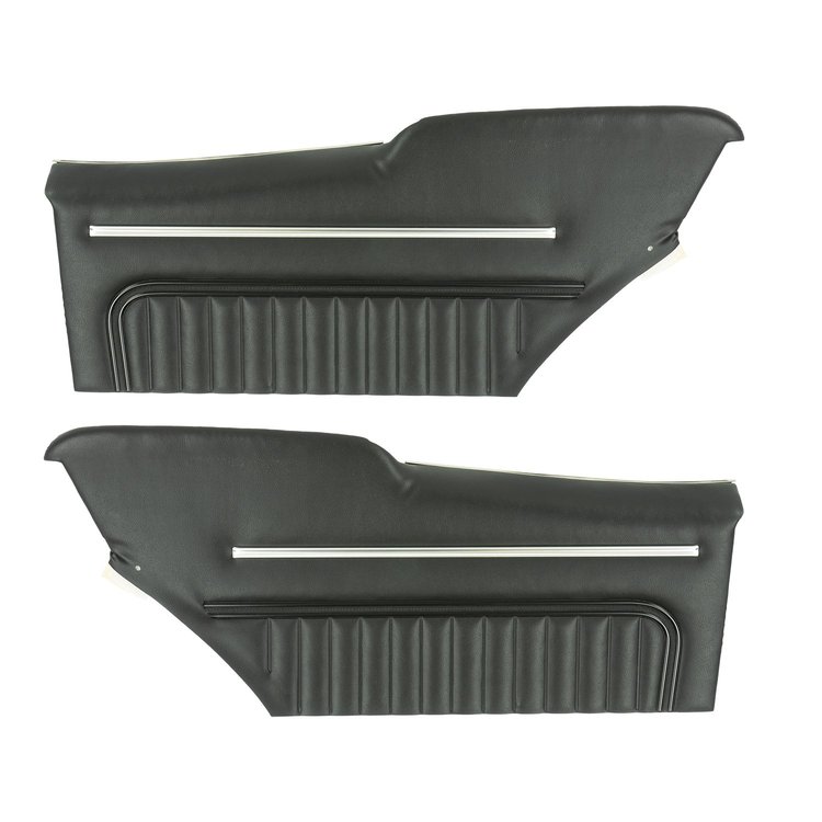 70MD10C-P Rear Door Panels for 1970 Chevrolet Monte Carlo Hardtop Pre-Assembled Black