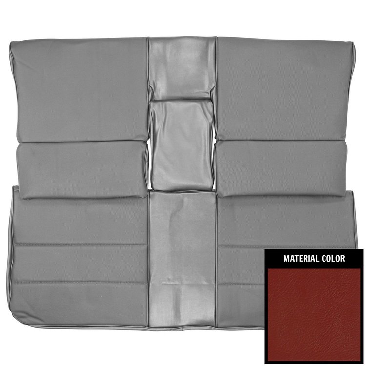 70QSD30V1 Rear Bench Seat W/O Arm Rest Cover for 1970 Cadillac Deville Convertible Red