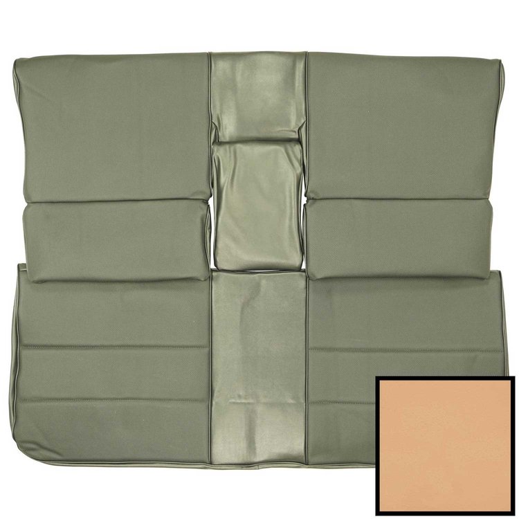 70QSD38C1 Rear Bench Seat W/ Arm Rest Cover for 1970 Cadillac Deville Convertible White