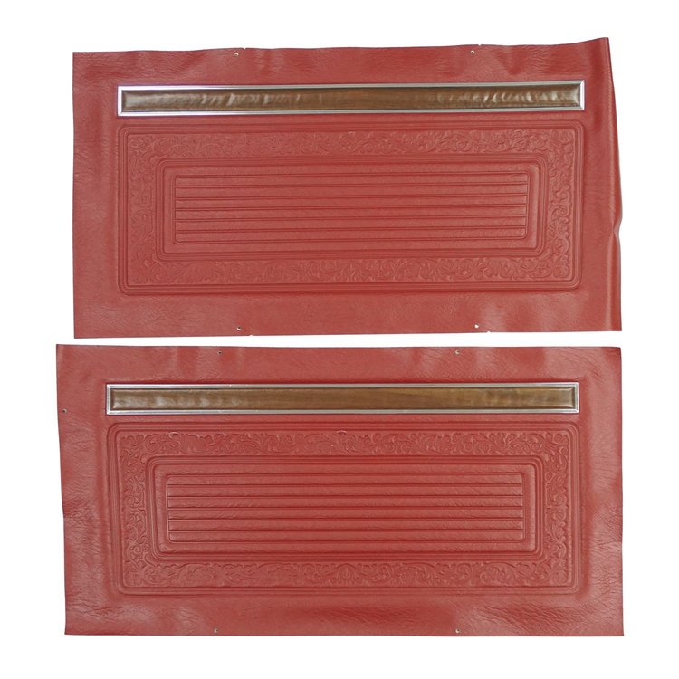 70TD30 Unassembled Door Panels for 1970-1971 Chevrolet Truck Red