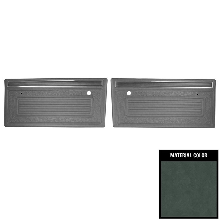 70TDZ02P Front Door Panels for 1970-1971 Chevrolet Truck Pre Assembled Gray