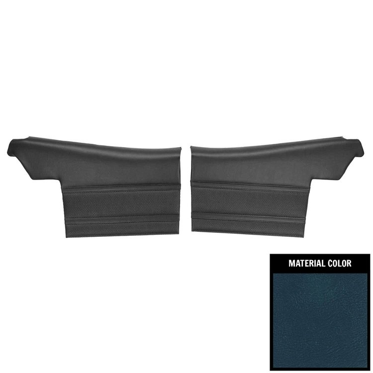 70UD16V-P Rear Door Panels for 1970 Skylark 350/Custom/GS/GS 455 Convt Pre-Assembled Dk Blue