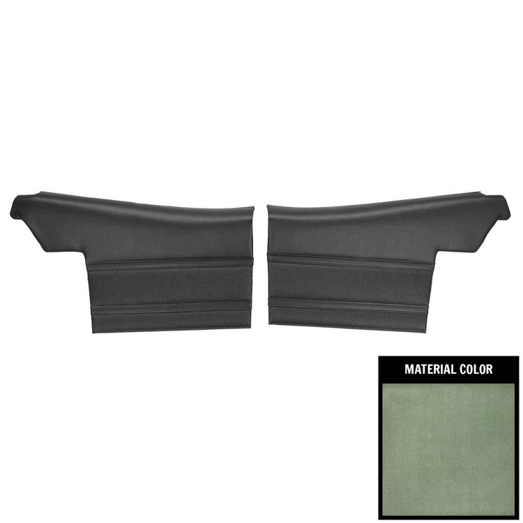 70UD24V-P Rear Door Panels for 1970 Skylark 350/Custom/GS455 Convt Pre-Assembled Dark Green