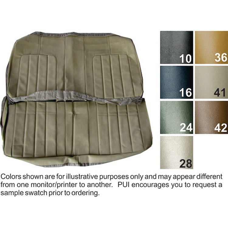 Rear Seat Covers 1970 Buick Skylark Coupe 350, Custom GS, 455
