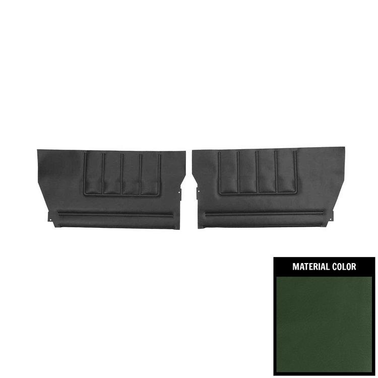 71BD25V Rear Door Panels for 1971-1972 Chevrolet Impala Convertible Dark Green