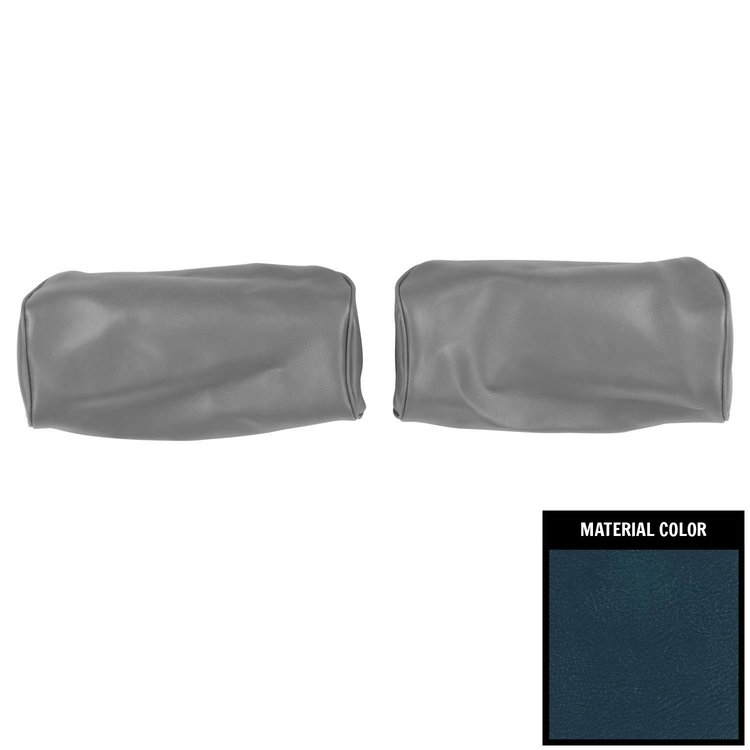 71BH09B Bench Seat Head Rest Covers for 1971-1972 Chevrolet Impala Dark Blue