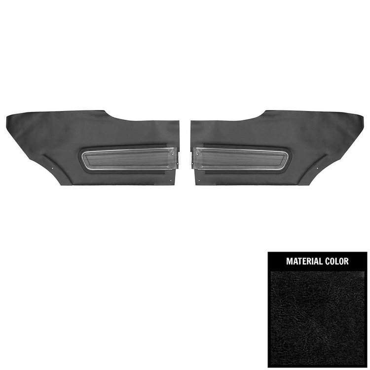 71CD102C Black Rear Door Panels for 1971 Oldsmobile Cutlass "S" Hardtop