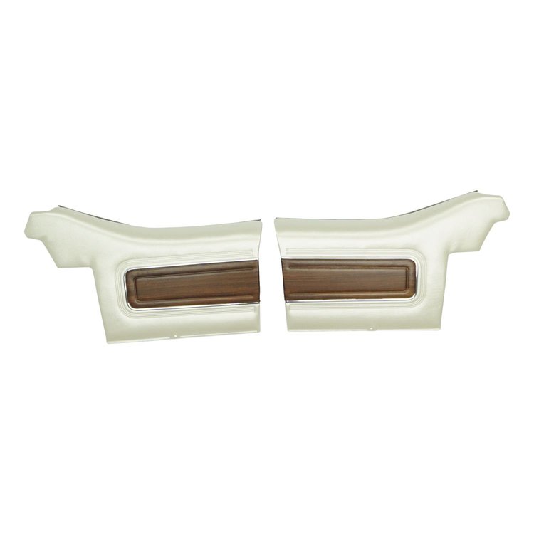 71CD281V-P Rear Door Panels for 1971 Cutlass Supreme Convertible Pre-Assembled Pearl/Black