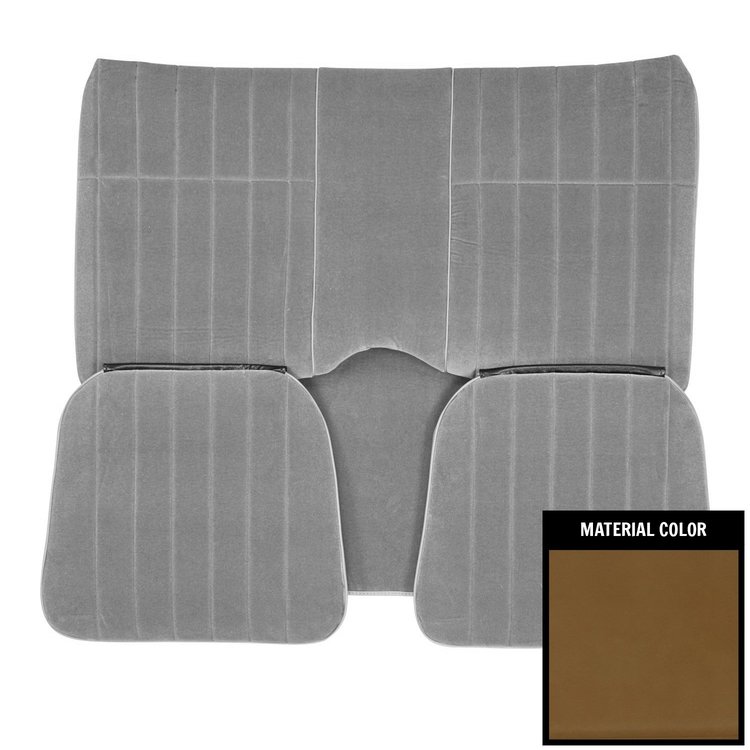 71FSC36C Custom Cloth Buckskin Rear Bench Seat Cover for 1971-1977 Chevrolet Camaro Hardtop