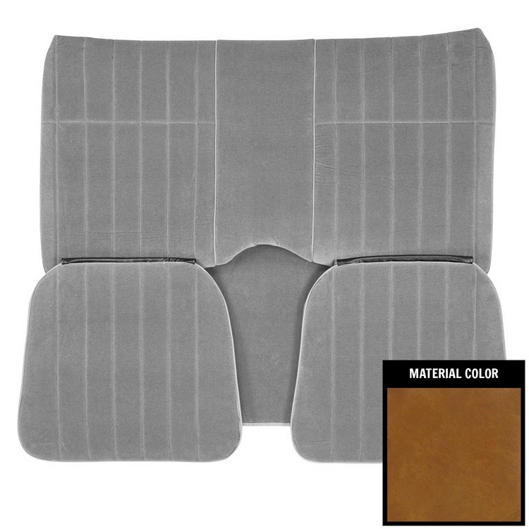 71FSC48C Rear Bench Seat Cover for 1971-1977 Chevrolet Camaro Hardtop Custom Cloth Camel