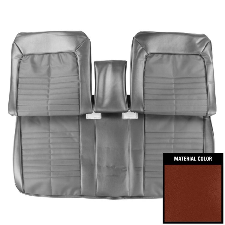 71GS07BS1 Front Bench W/Arm Rest Seat Cover for 1971 Pontiac GTO/LeMans Sport Sienna Brown